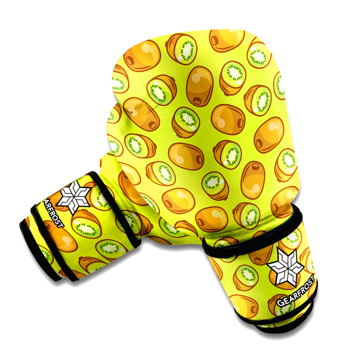 Cute Kiwi Pattern Print Boxing Gloves