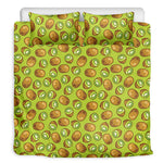 Cute Kiwi Pattern Print Duvet Cover Bedding Set