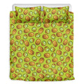 Cute Kiwi Pattern Print Duvet Cover Bedding Set