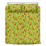 Cute Kiwi Pattern Print Duvet Cover Bedding Set