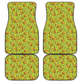 Cute Kiwi Pattern Print Front and Back Car Floor Mats