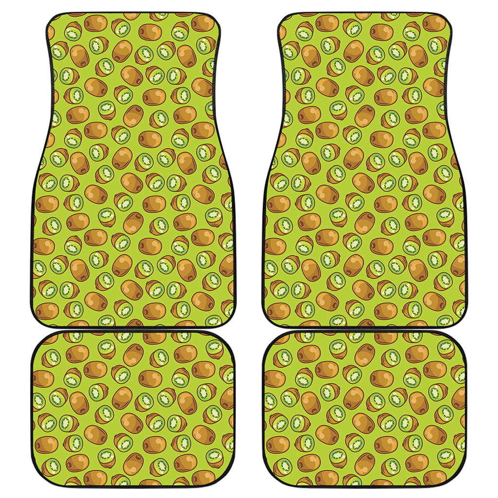 Cute Kiwi Pattern Print Front and Back Car Floor Mats