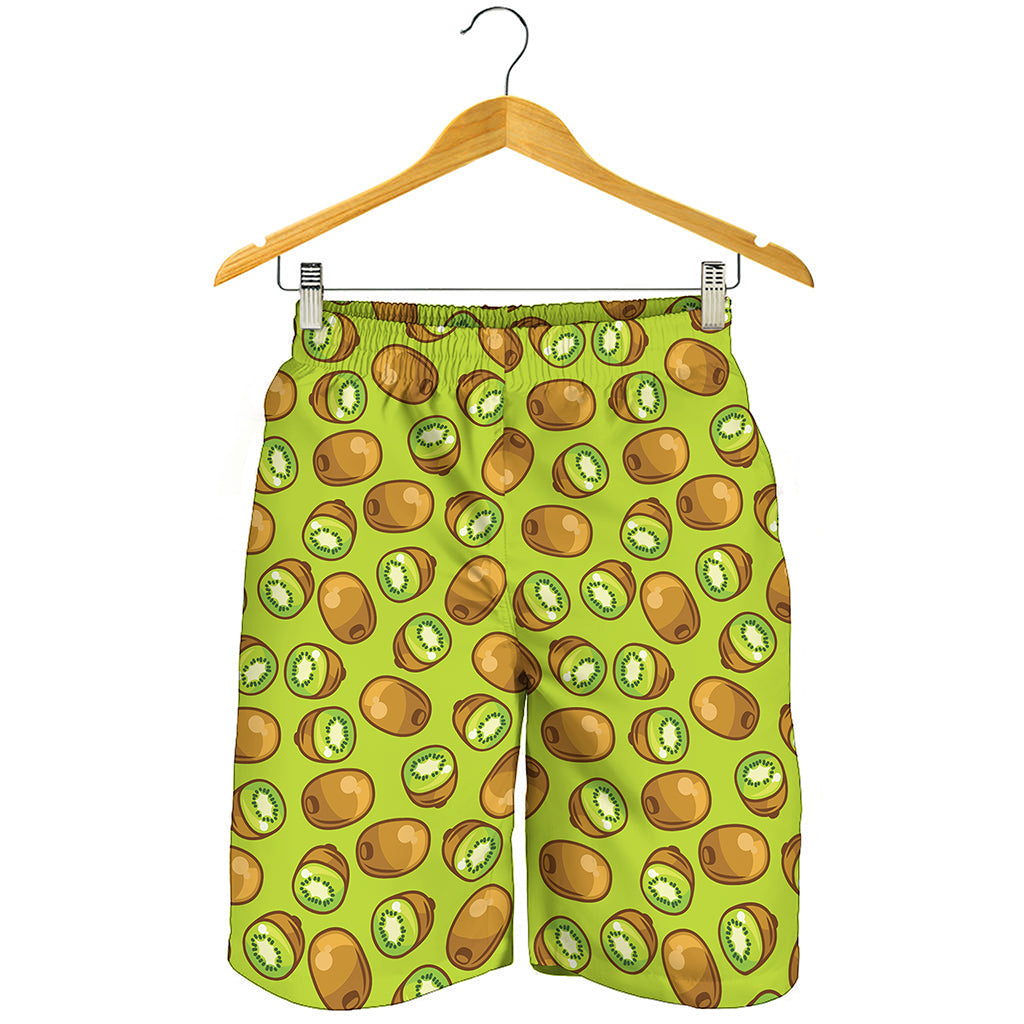 Cute Kiwi Pattern Print Men's Shorts