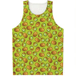 Cute Kiwi Pattern Print Men's Tank Top