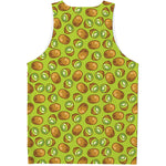 Cute Kiwi Pattern Print Men's Tank Top