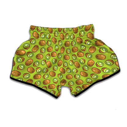 Cute Kiwi Pattern Print Muay Thai Boxing Shorts