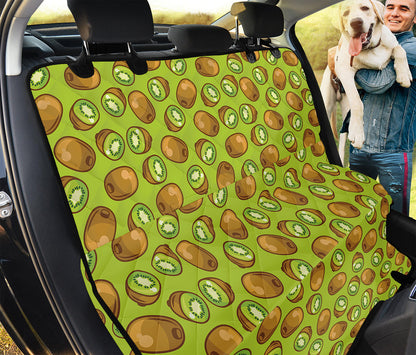 Cute Kiwi Pattern Print Pet Car Back Seat Cover