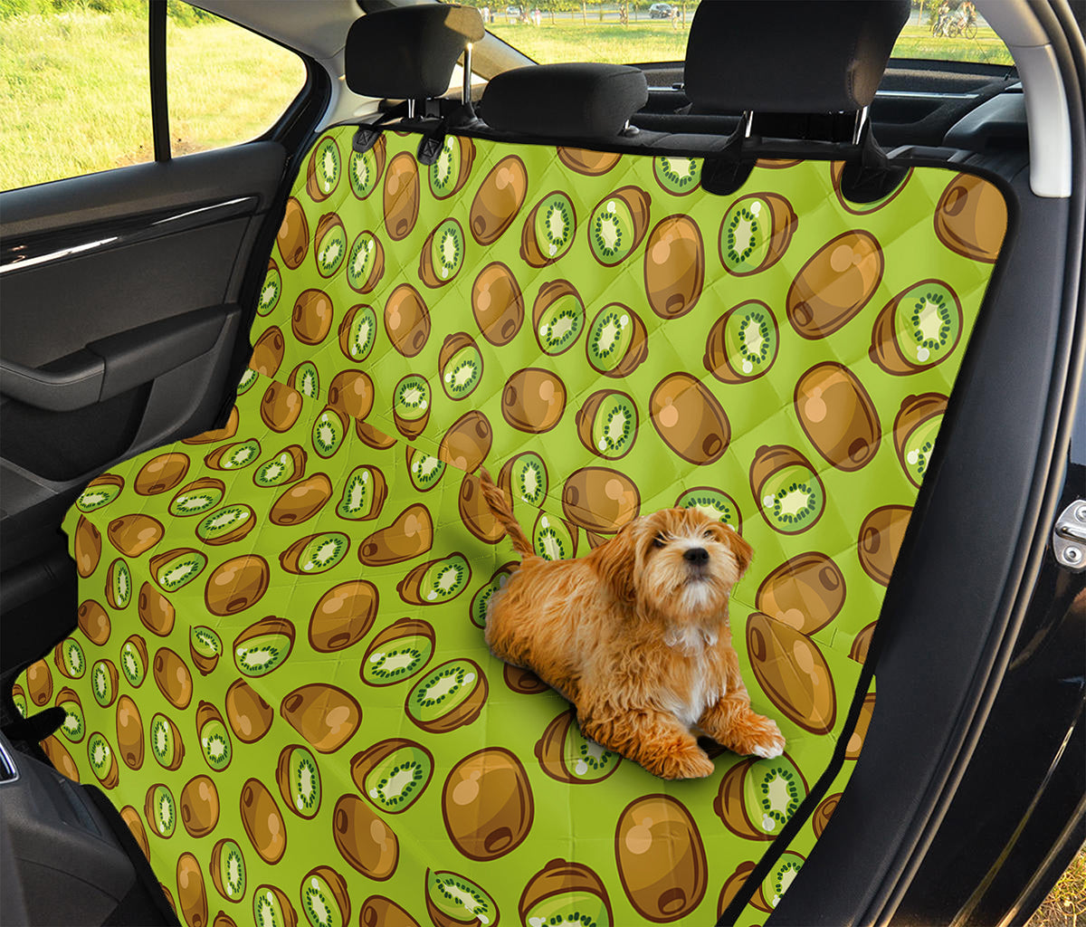 Cute Kiwi Pattern Print Pet Car Back Seat Cover