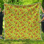Cute Kiwi Pattern Print Quilt