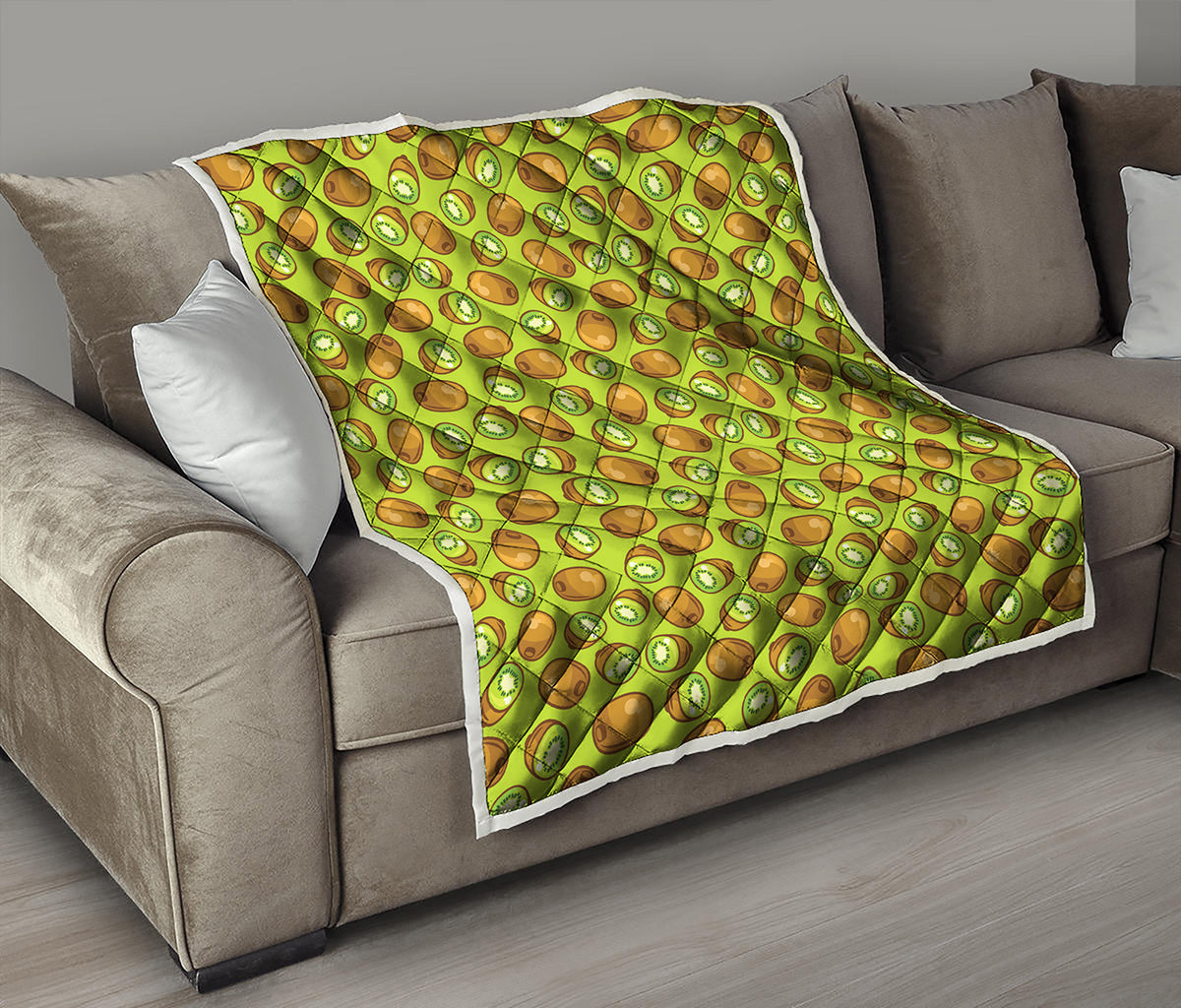 Cute Kiwi Pattern Print Quilt