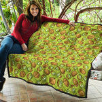 Cute Kiwi Pattern Print Quilt