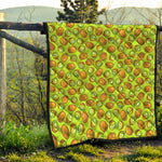 Cute Kiwi Pattern Print Quilt