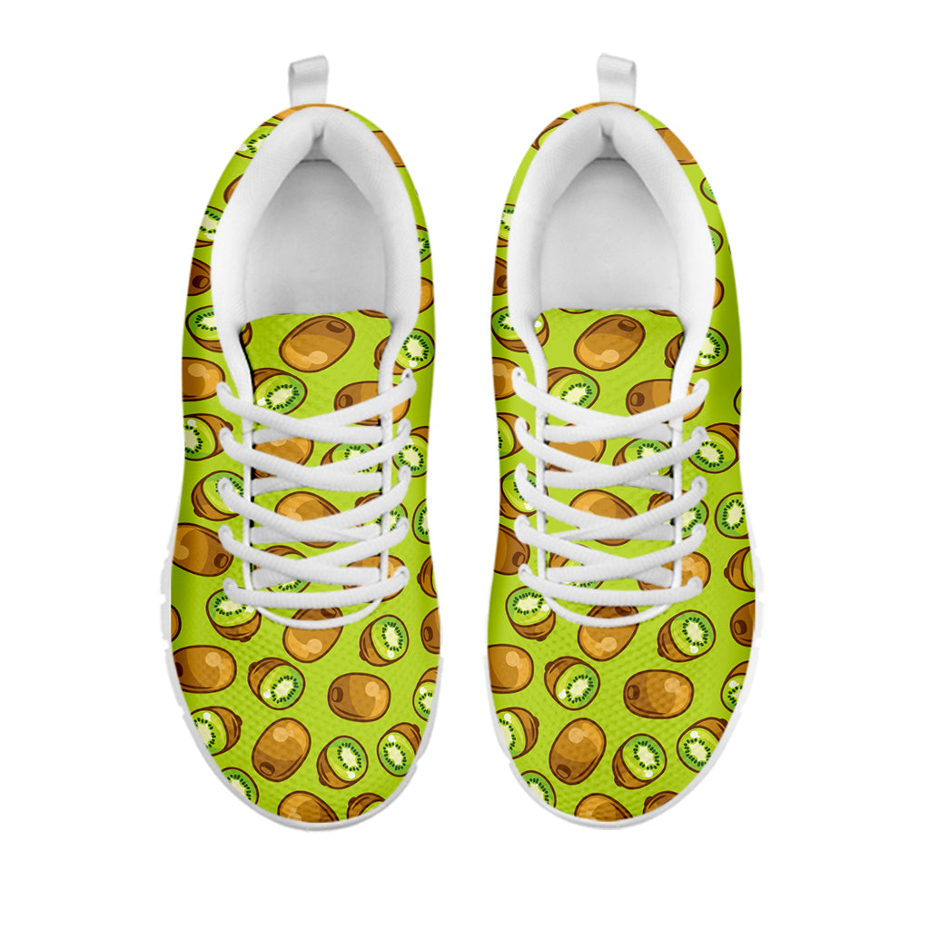 Cute Kiwi Pattern Print White Sneakers