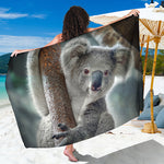 Cute Koala Print Beach Sarong Wrap