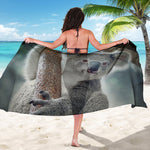 Cute Koala Print Beach Sarong Wrap