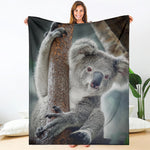 Cute Koala Print Blanket