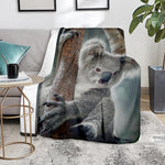 Cute Koala Print Blanket