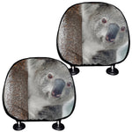 Cute Koala Print Car Headrest Covers