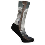 Cute Koala Print Crew Socks