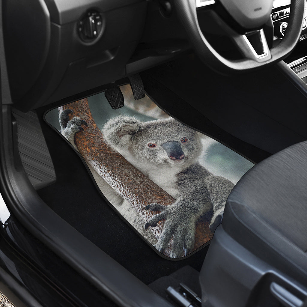 Cute Koala Print Front and Back Car Floor Mats