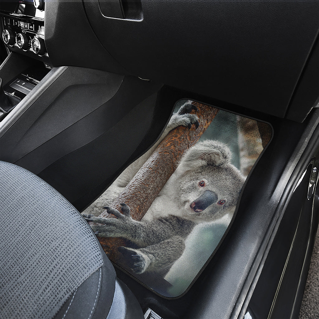 Cute Koala Print Front and Back Car Floor Mats