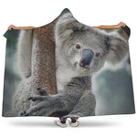 Cute Koala Print Hooded Blanket