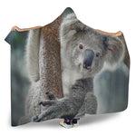 Cute Koala Print Hooded Blanket