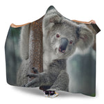 Cute Koala Print Hooded Blanket