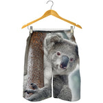 Cute Koala Print Men's Shorts