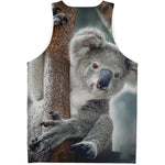 Cute Koala Print Men's Tank Top