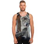 Cute Koala Print Men's Tank Top