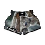 Cute Koala Print Muay Thai Boxing Shorts