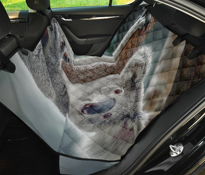 Cute Koala Print Pet Car Back Seat Cover