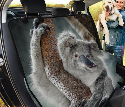 Cute Koala Print Pet Car Back Seat Cover