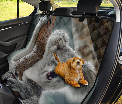 Cute Koala Print Pet Car Back Seat Cover