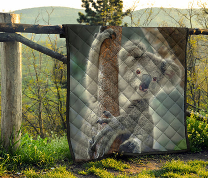 Cute Koala Print Quilt
