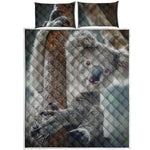 Cute Koala Print Quilt Bed Set
