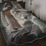 Cute Koala Print Quilt Bed Set