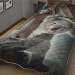 Cute Koala Print Quilt Bed Set