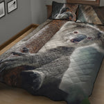 Cute Koala Print Quilt Bed Set