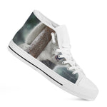 Cute Koala Print White High Top Shoes