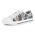 Cute Koala Print White Low Top Shoes