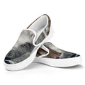 Cute Koala Print White Slip On Sneakers