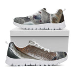 Cute Koala Print White Sneakers