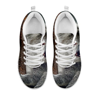 Cute Koala Print White Sneakers