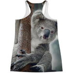 Cute Koala Print Women's Racerback Tank Top