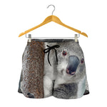 Cute Koala Print Women's Shorts