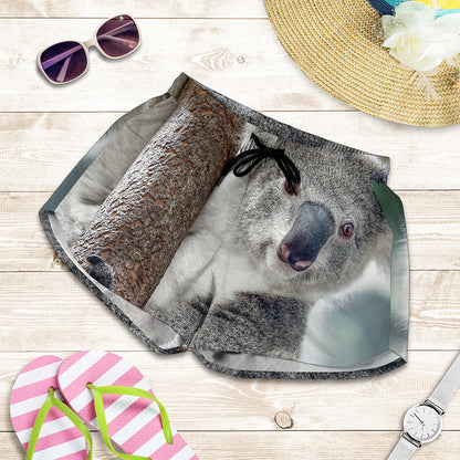Cute Koala Print Women's Shorts