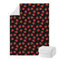 Cute Ladybird Pattern Print Blanket