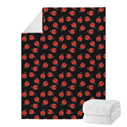 Cute Ladybird Pattern Print Blanket